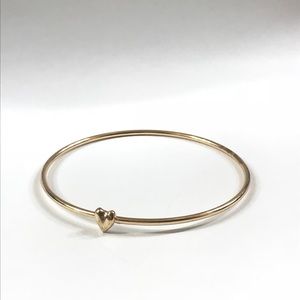 Gold heart bracelet